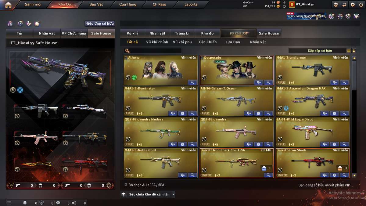 shop acc cf uy tin gia re